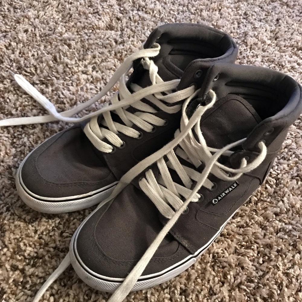 Gray high tops